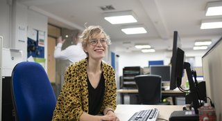 Woman-office-smile