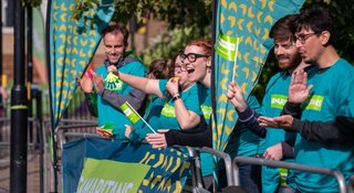 Cheerer Volunteers at the London Marathon 2021